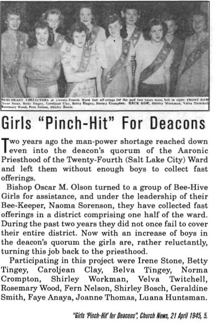 Girls pinch-hit for Deacons